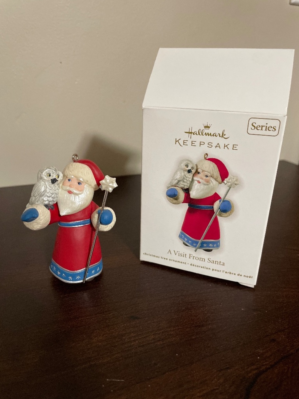 visit from santa ornament